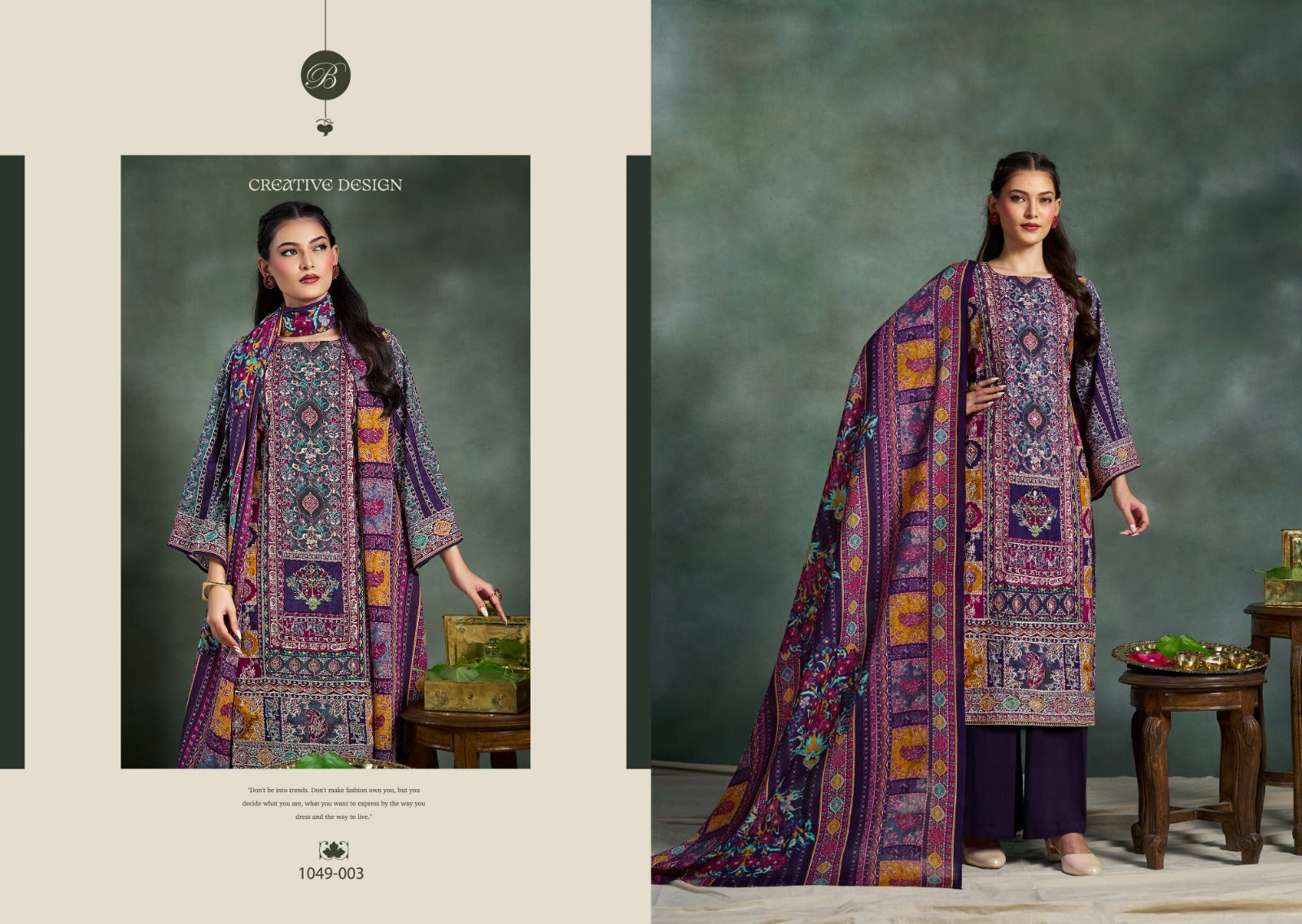 Suhana Belliza Designer Studio Viscose Rayon Karachi Salwar Suits Exporter India