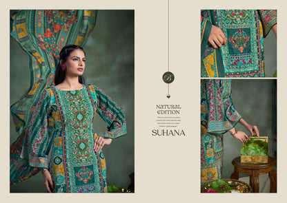 Suhana Belliza Designer Studio Viscose Rayon Karachi Salwar Suits Exporter India