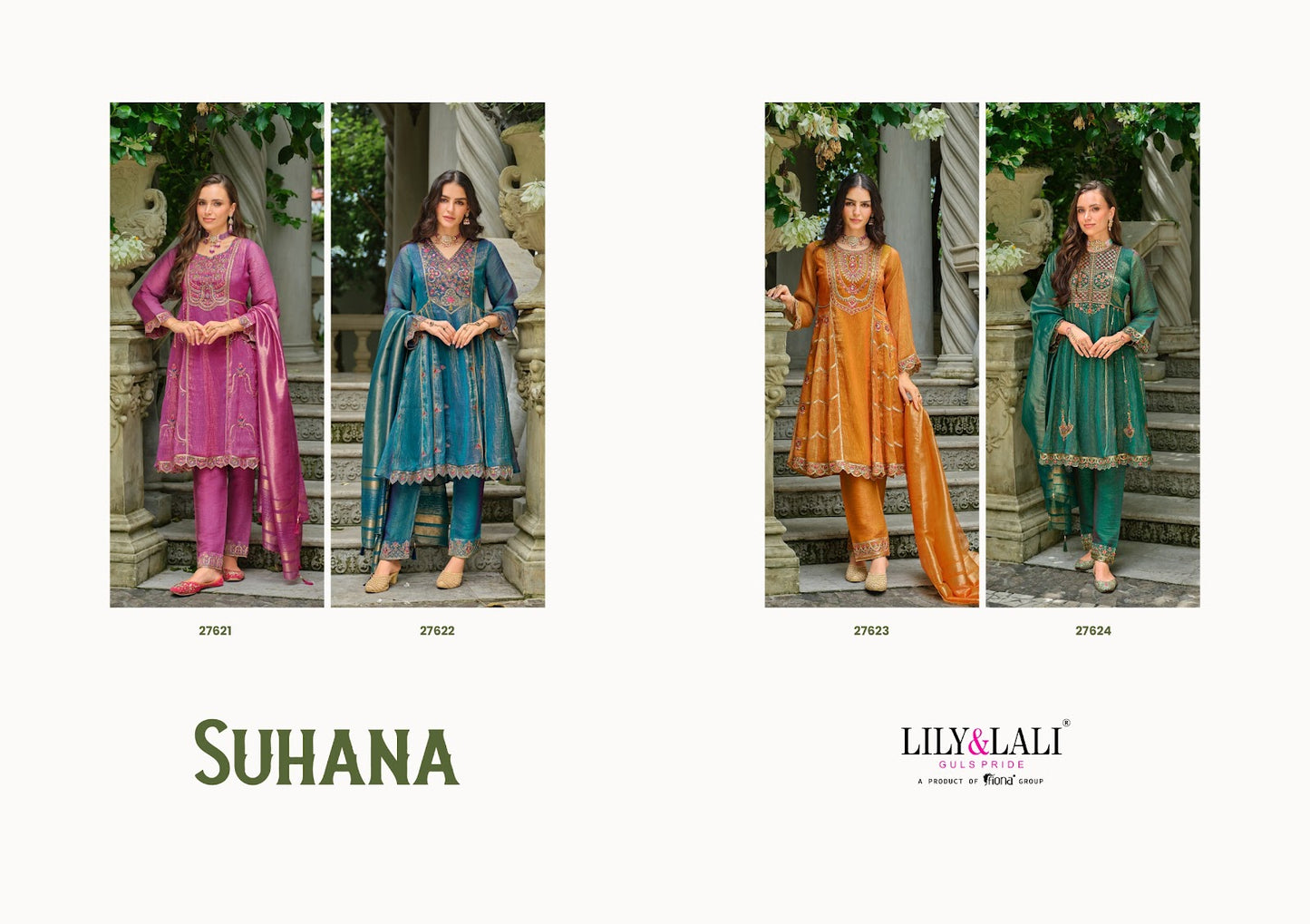 Suhana Lily Lali Simmer Readymade Anarkali Suits Wholesale