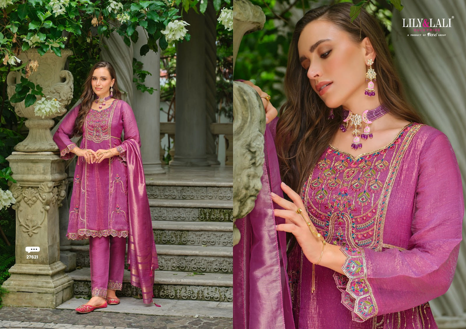 Suhana Lily Lali Simmer Readymade Anarkali Suits Wholesale