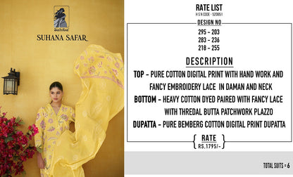Suhana Safar Sahiba Cotton Pant Style Suits Exporter Ahmedabad