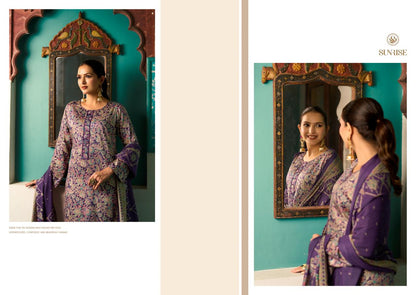 Suhana Safar Sunrise Jam Satin Pant Style Suits Manufacturer Ahmedabad