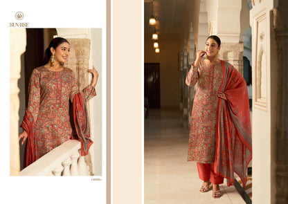 Suhana Safar Sunrise Jam Satin Pant Style Suits Manufacturer Ahmedabad