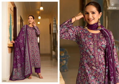 Suhana Safar Sunrise Jam Satin Pant Style Suits Manufacturer Ahmedabad