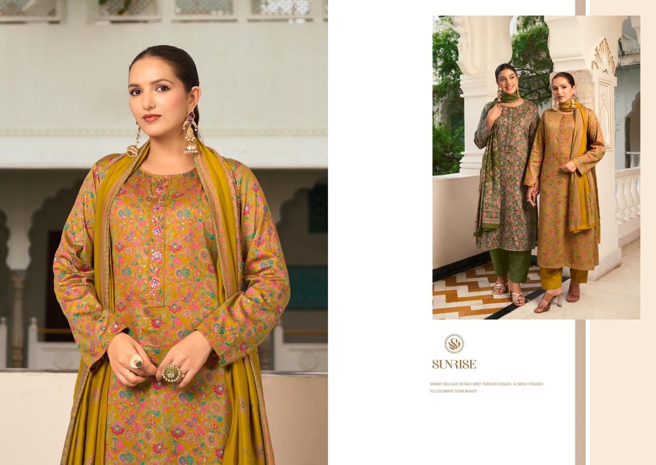 Suhana Safar Sunrise Jam Satin Pant Style Suits Manufacturer Ahmedabad