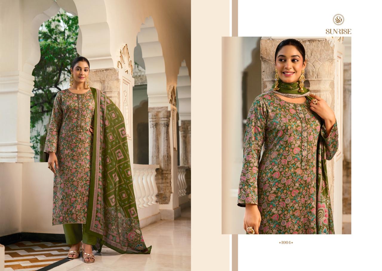 Suhana Safar Sunrise Jam Satin Pant Style Suits Manufacturer Ahmedabad