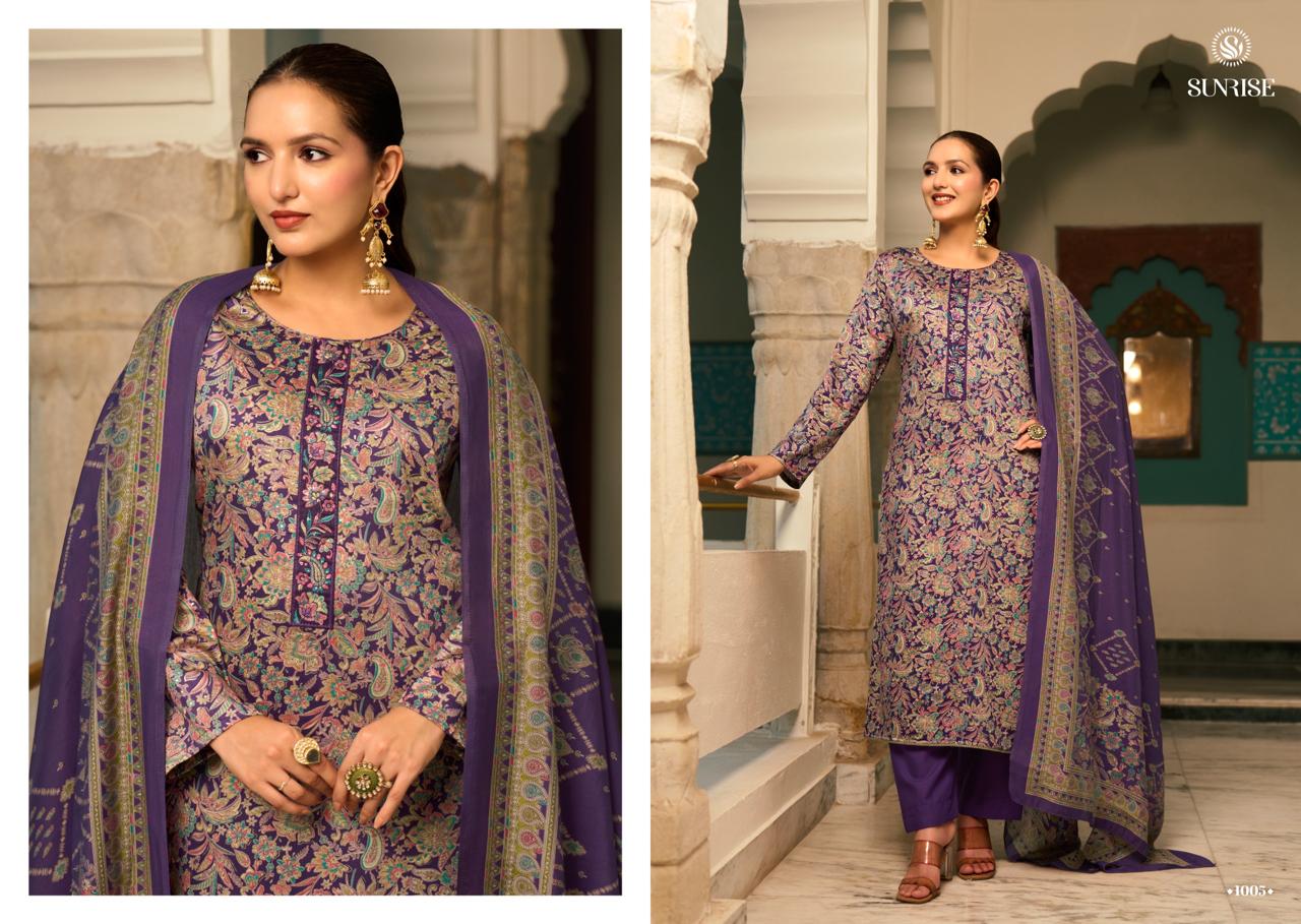 Suhana Safar Sunrise Jam Satin Pant Style Suits Manufacturer Ahmedabad