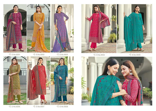 Suhana Silk Vol 8 Sunrise Modal Silk Pant Style Suits Supplier Ahmedabad