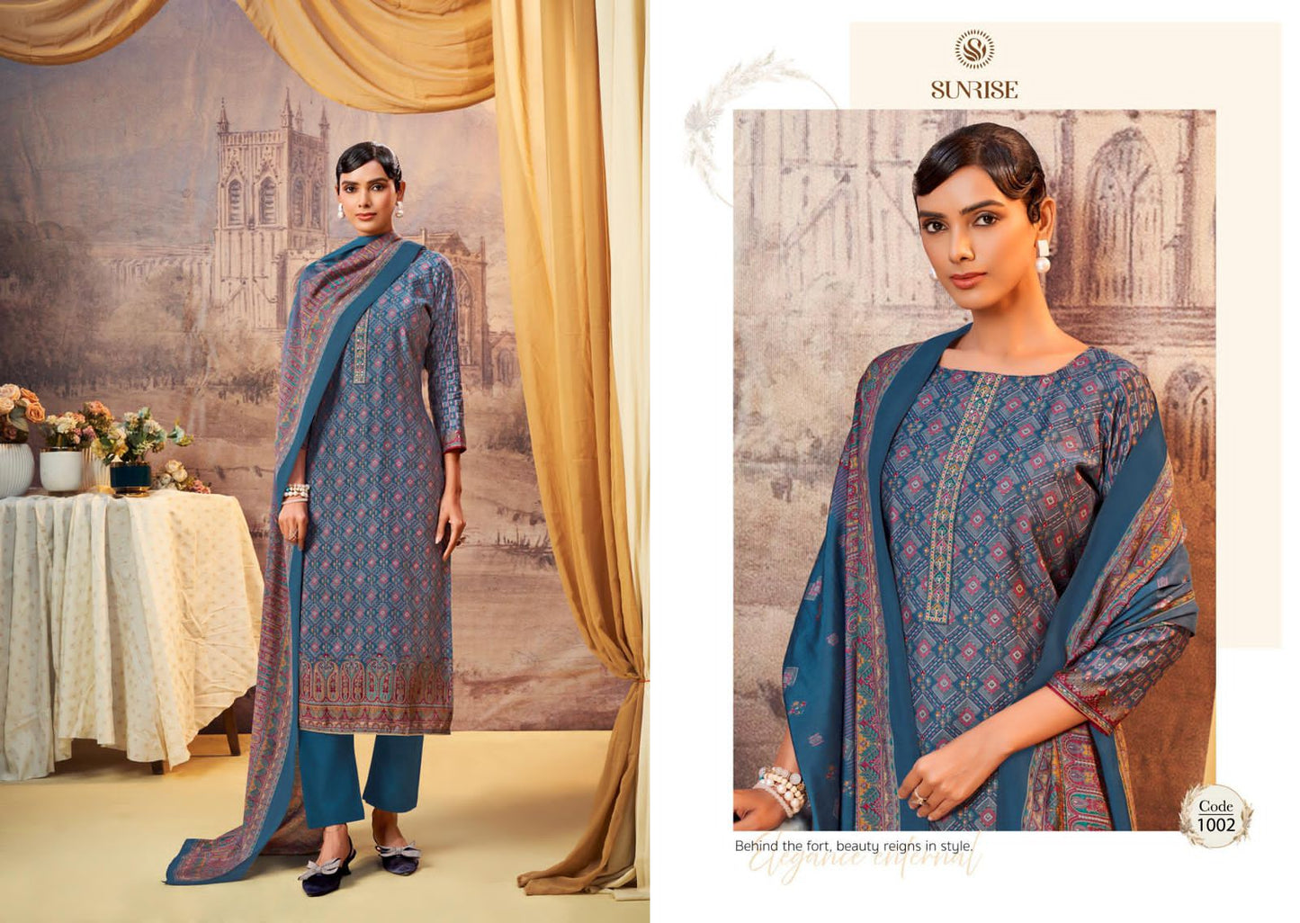 Suhana Sunrise Modal Silk Pant Style Suits Manufacturer