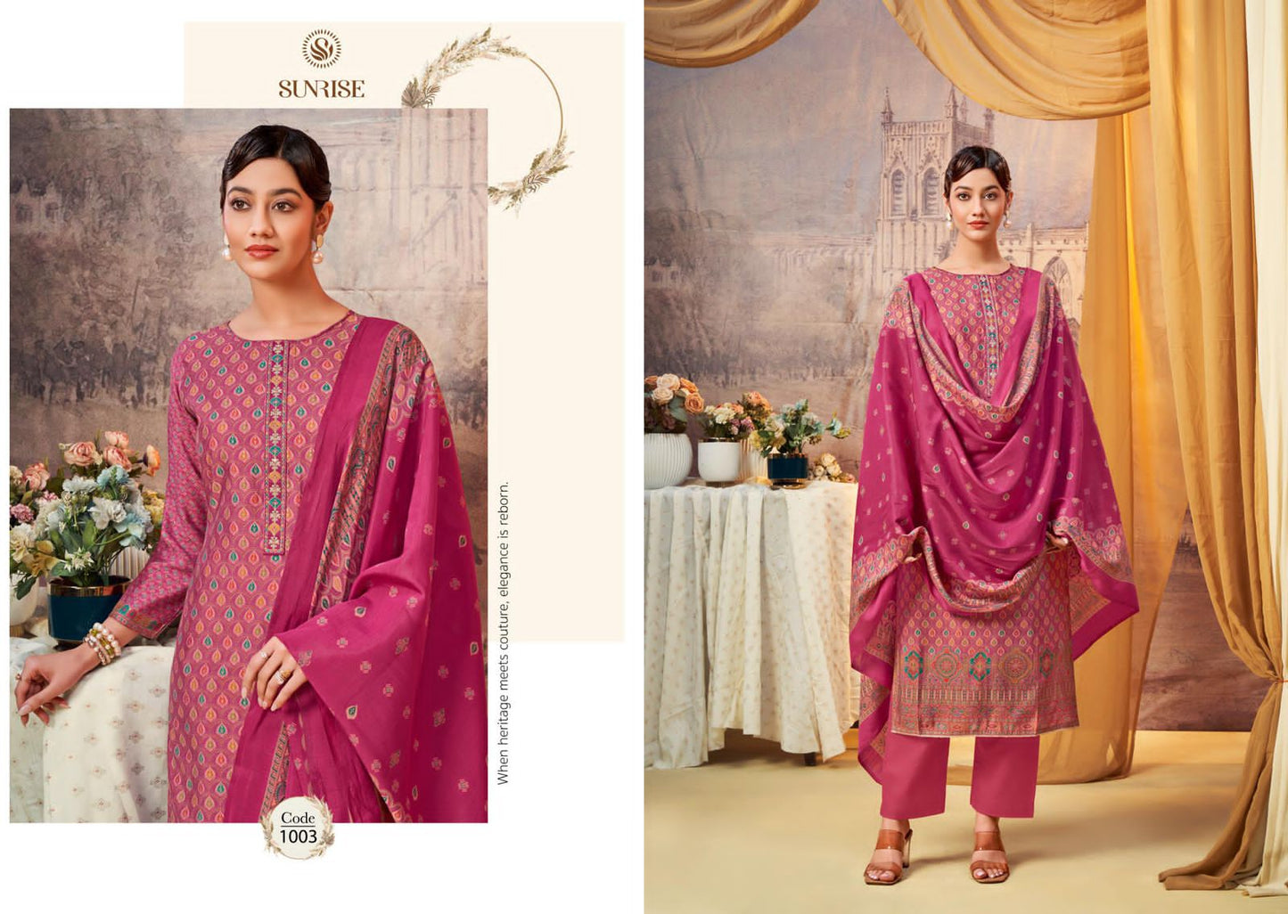 Suhana Sunrise Modal Silk Pant Style Suits Manufacturer