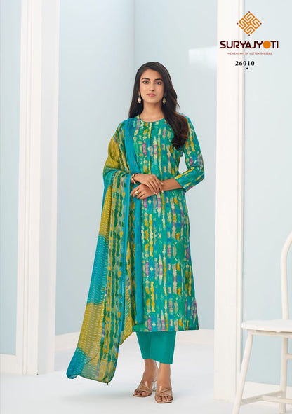 Suhana Vol 26 Suryajyoti Cambric Cotton Pant Style Suits Wholesaler India