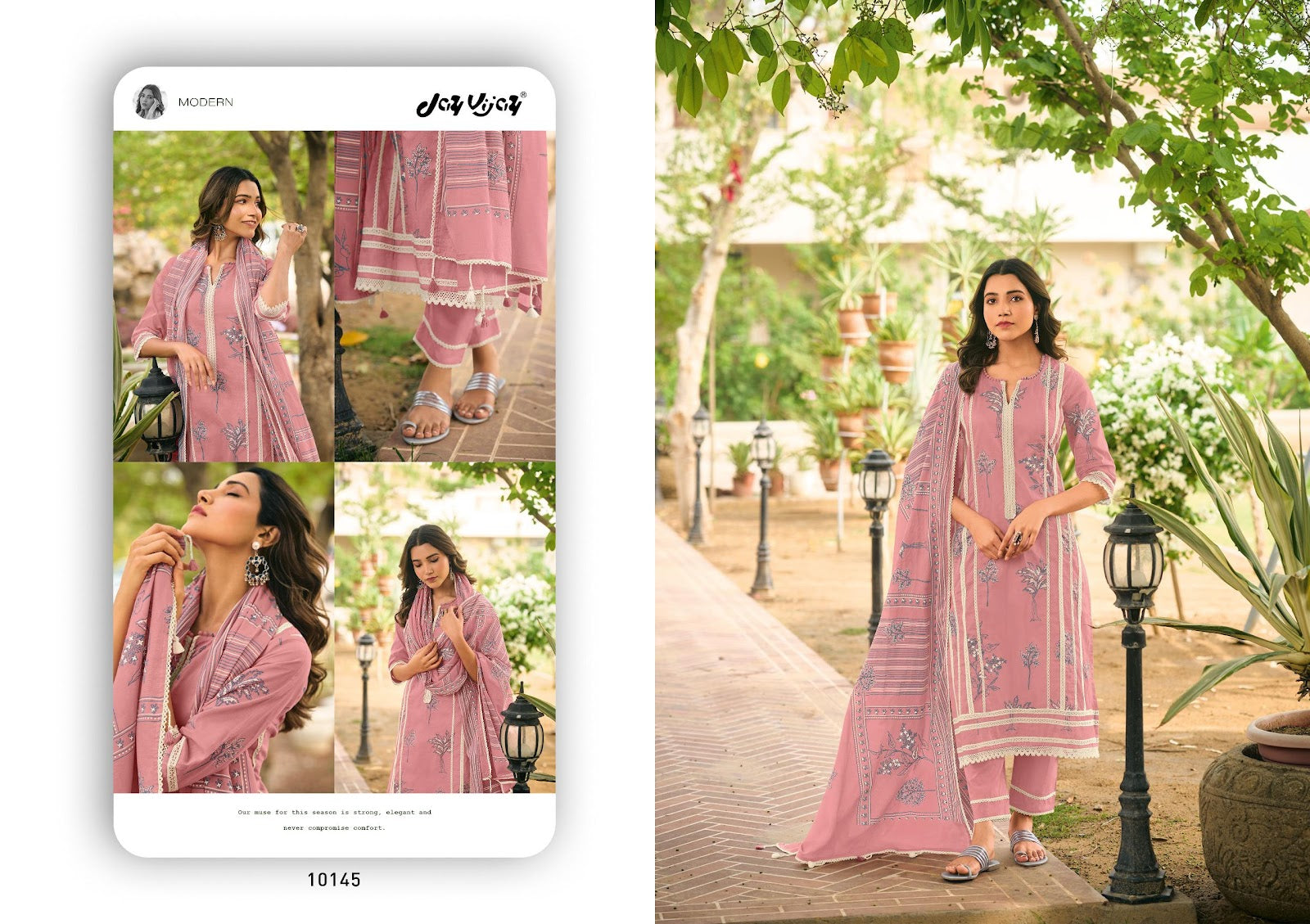 Suhane Pal Jay Vijay Organdy Pant Style Suits Wholesaler India