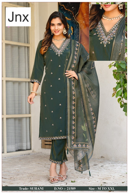 Suhani 241125 Jnx Roman Simmer Readymade Pant Style Suits Supplier