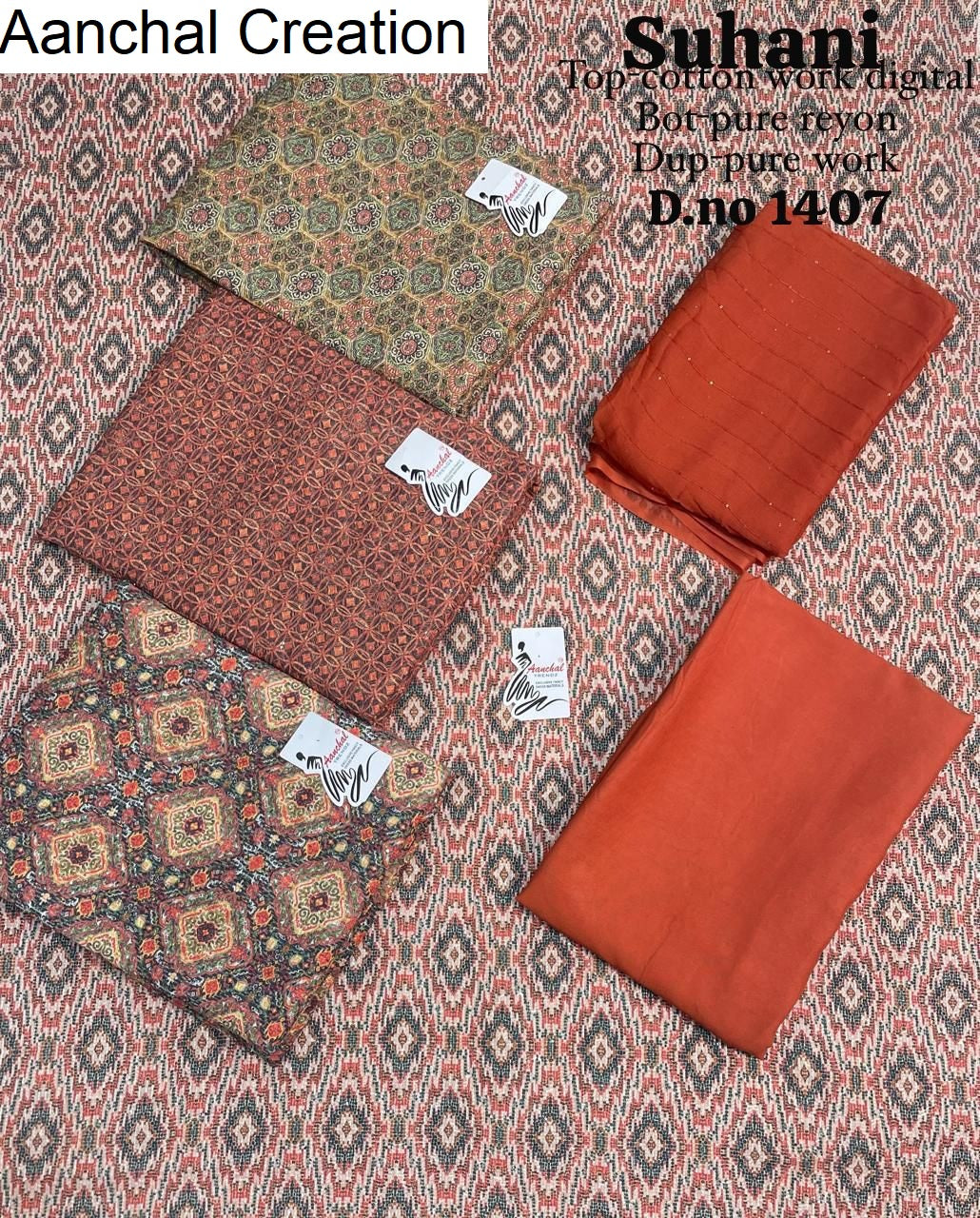 Suhani Aanchal Creation Cotton Salwar Suits Manufacturer
