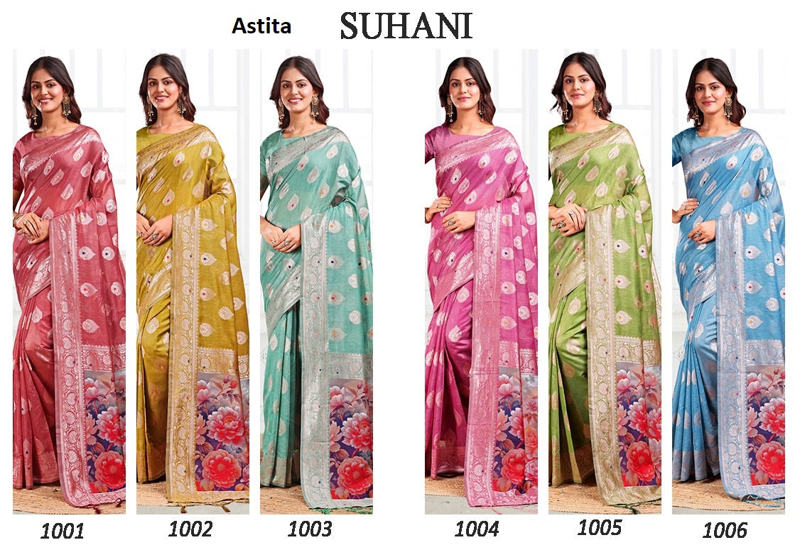 Suhani Astita Linen Cotton Sarees Supplier India