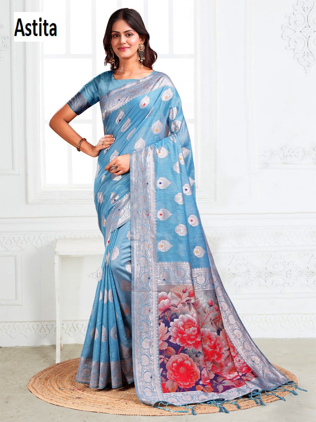 Suhani Astita Linen Cotton Sarees Supplier India