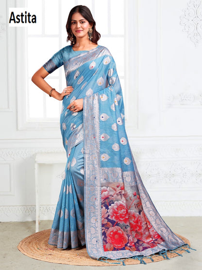 Suhani Astita Linen Cotton Sarees Supplier India
