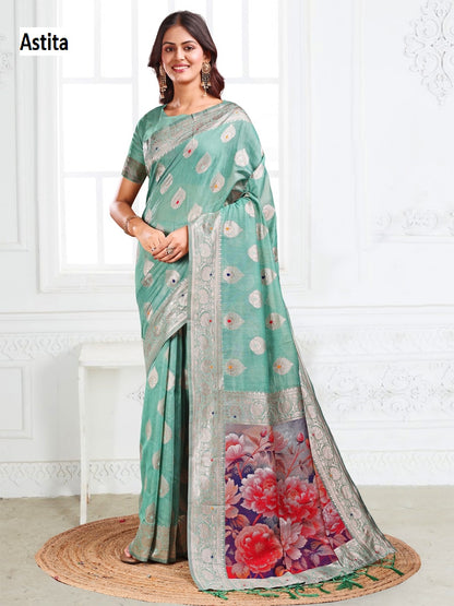Suhani Astita Linen Cotton Sarees Supplier India