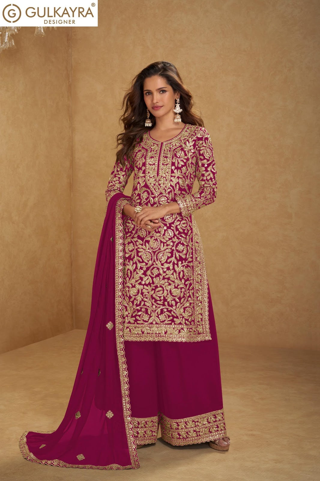 Suhani Gulkayra Designer Georgette Readymade Plazzo Style Suits Manufacturer Gujarat