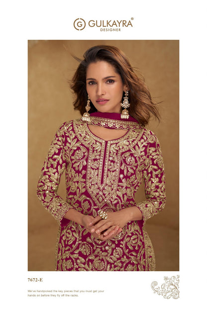 Suhani Gulkayra Designer Georgette Readymade Plazzo Style Suits Manufacturer Gujarat