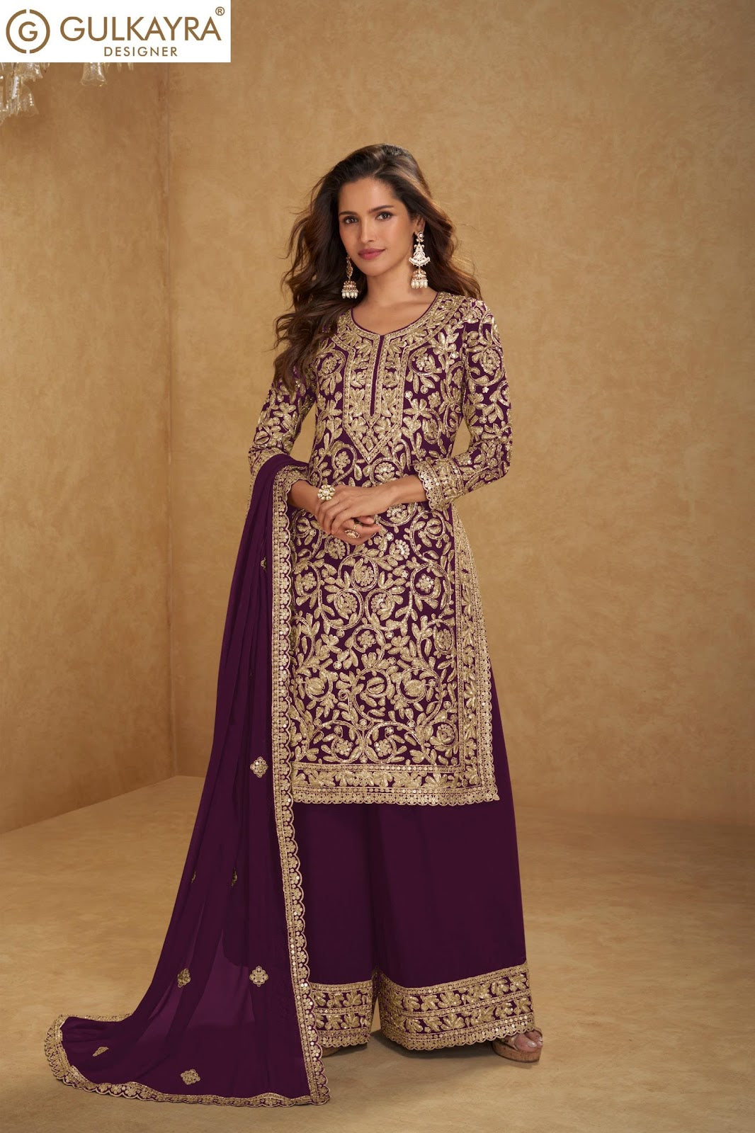 Suhani Gulkayra Designer Georgette Readymade Plazzo Style Suits Manufacturer Gujarat