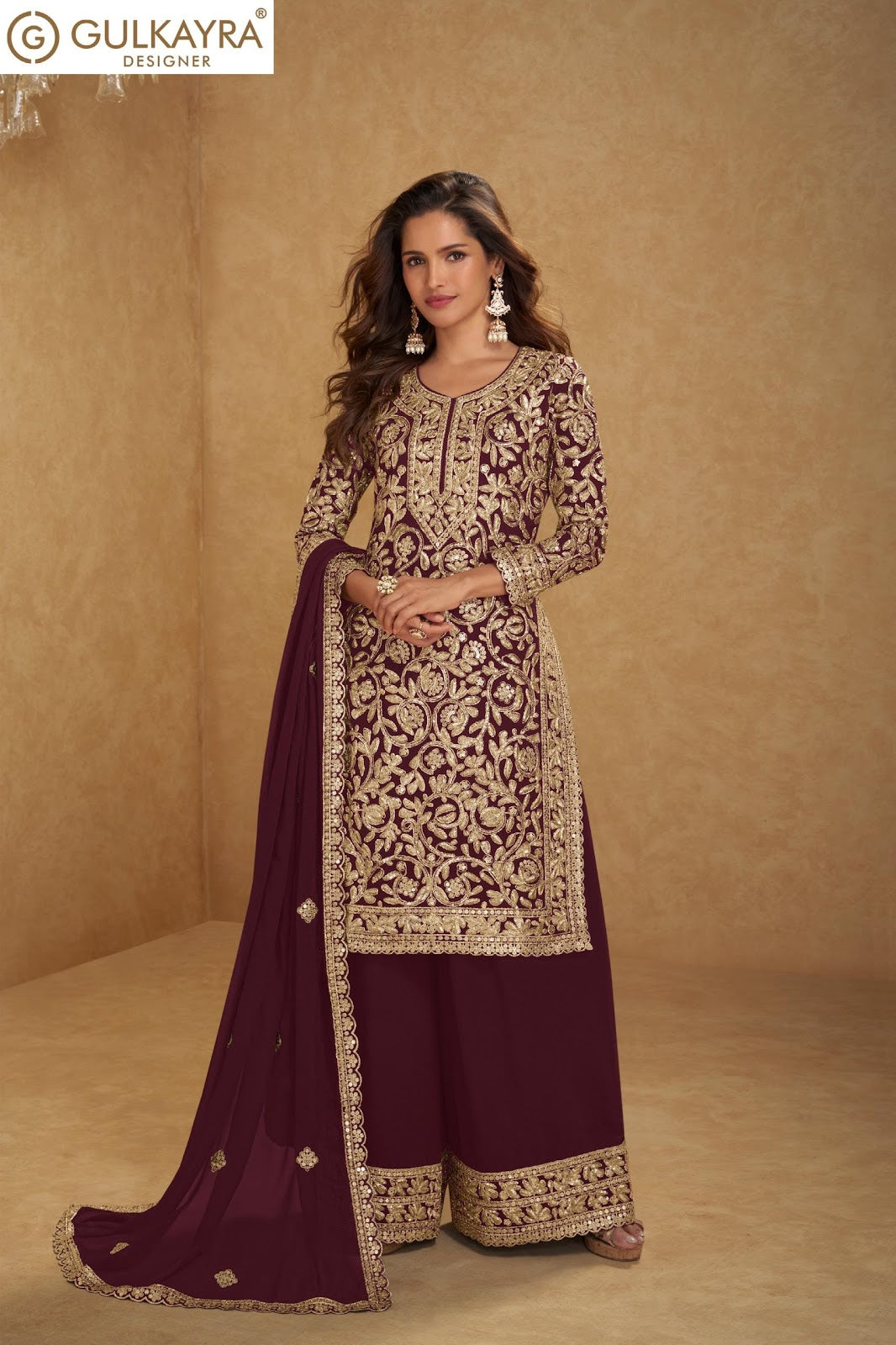 Suhani Gulkayra Designer Georgette Readymade Plazzo Style Suits Manufacturer Gujarat