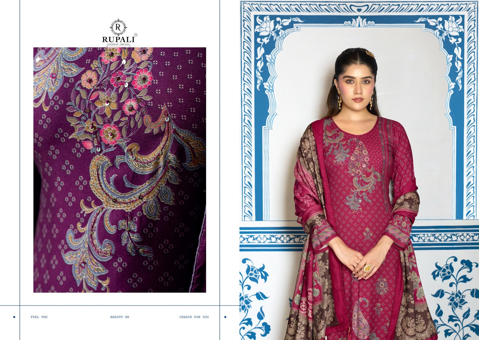 Suhani Rupali Viscose Pashmina Suits Supplier Ahmedabad