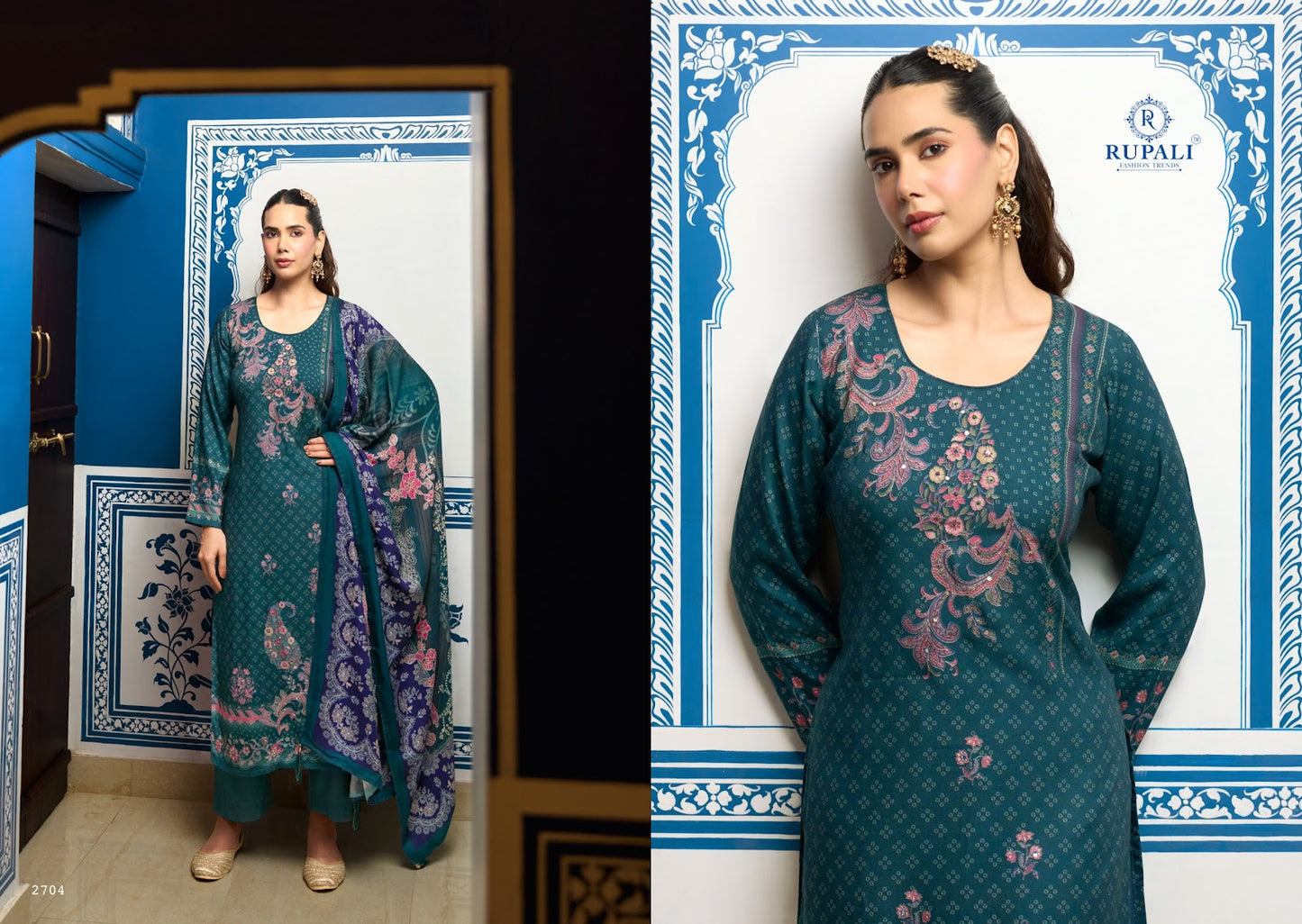 Suhani Rupali Viscose Pashmina Suits Supplier Ahmedabad