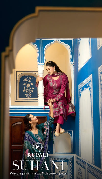 Suhani Rupali Viscose Pashmina Suits Supplier Ahmedabad