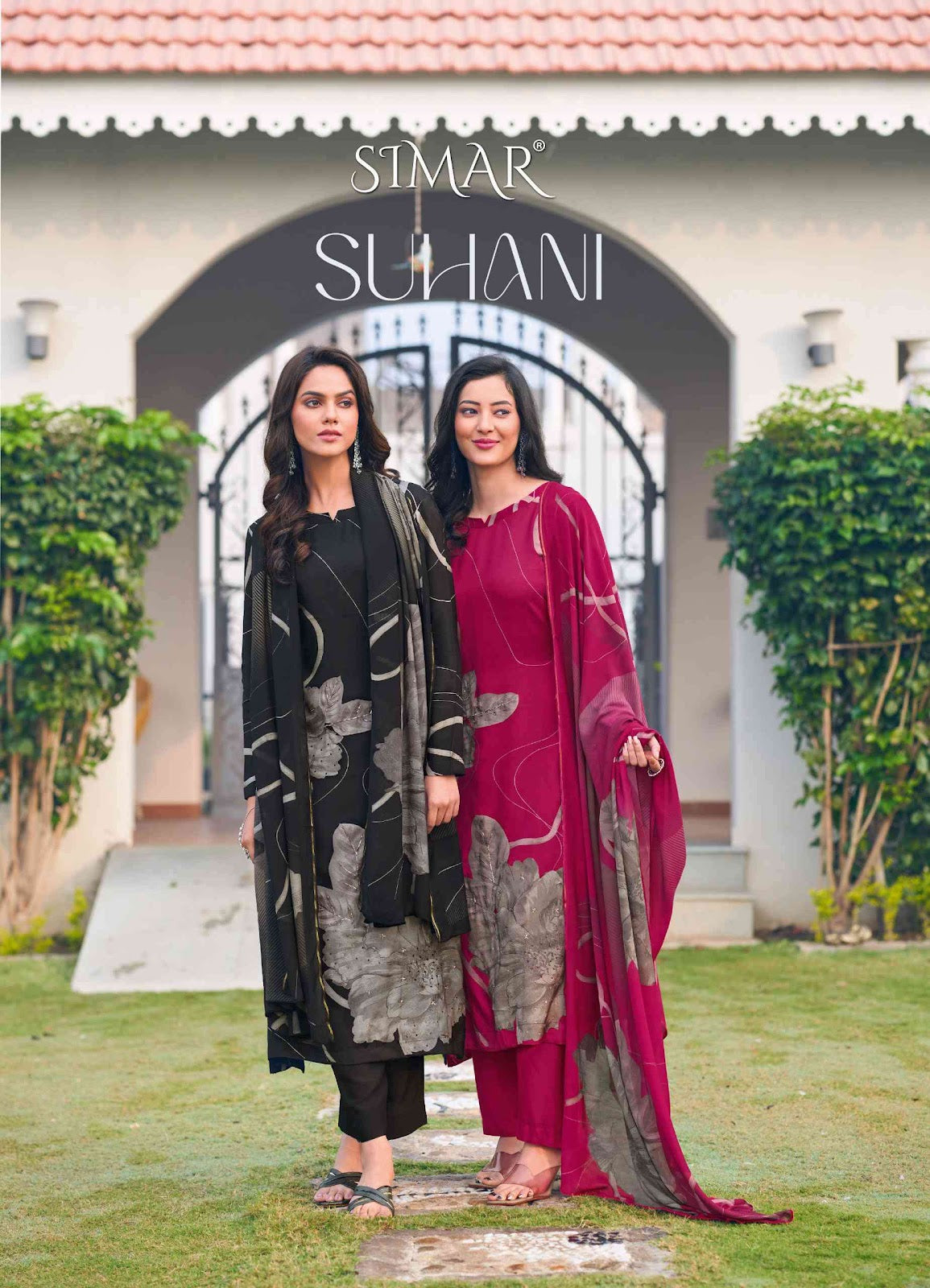 Suhani Simar Viscose Muslin Pant Style Suits Supplier Ahmedabad