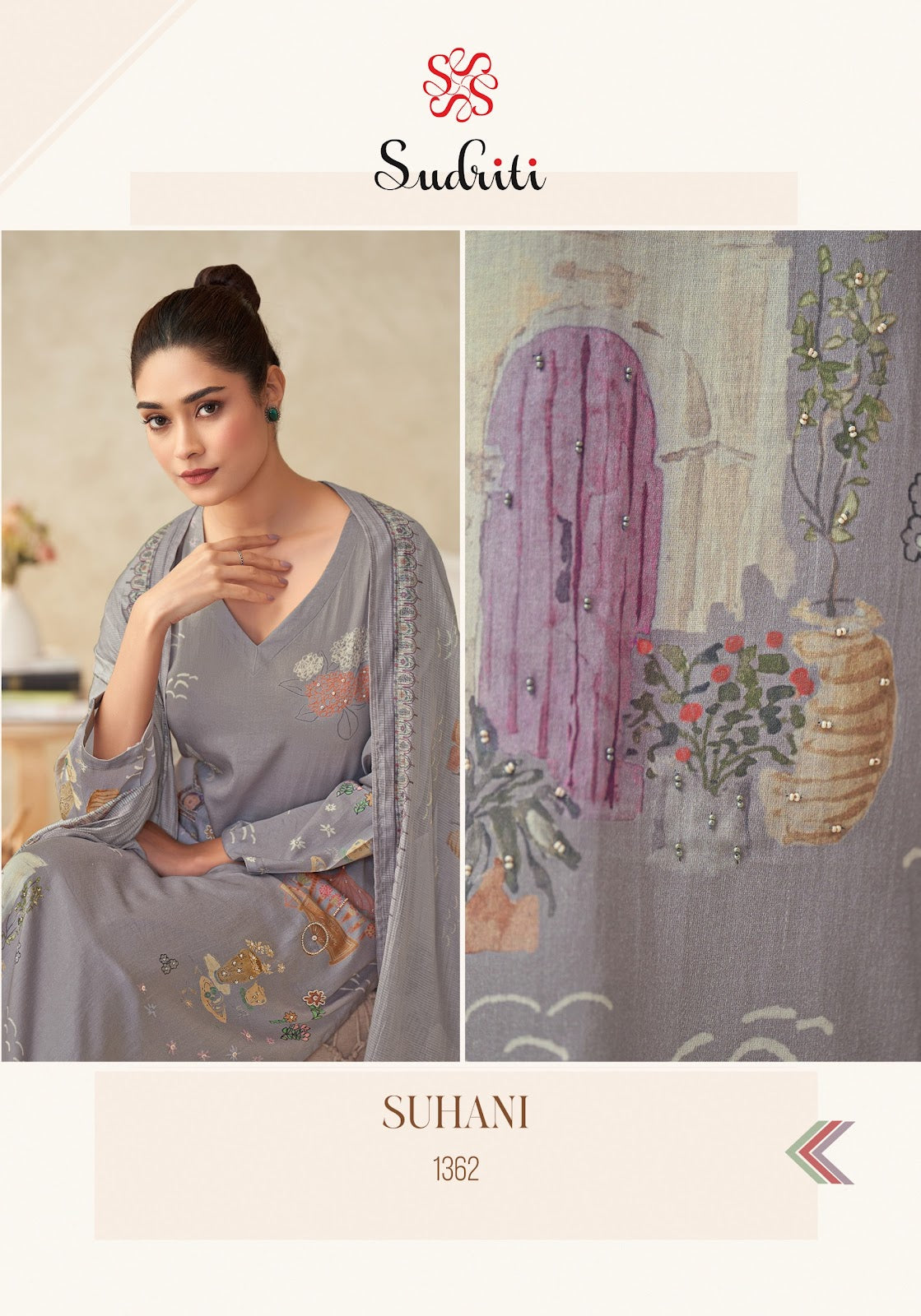 Suhani Sudriti Sahiba Pant Style Suits Wholesale Price