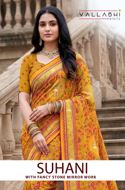 Suhani Vallabhi Prints Weightless Sarees Wholesale