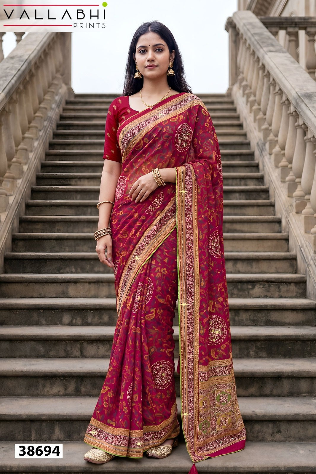 Suhani Vallabhi Prints Weightless Sarees Wholesale