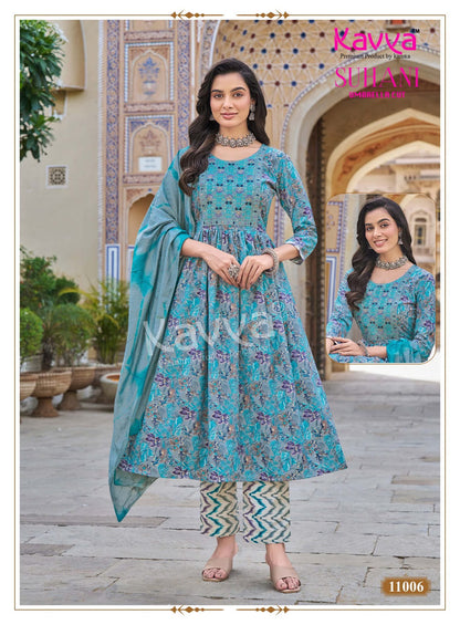 Suhani Vol 11 Kavya Viscose Readymade Pant Style Suits Manufacturer Gujarat