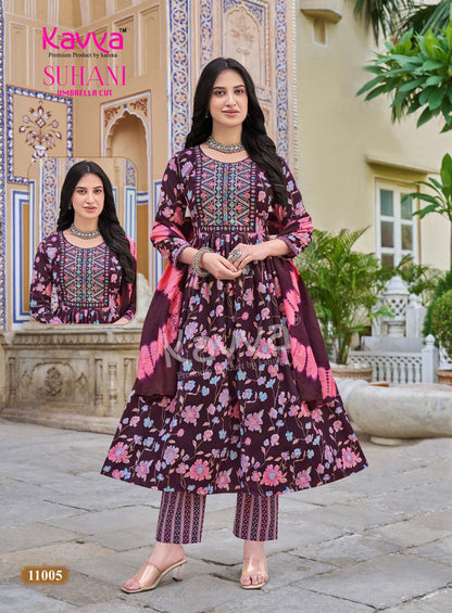 Suhani Vol 11 Kavya Viscose Readymade Pant Style Suits Manufacturer Gujarat