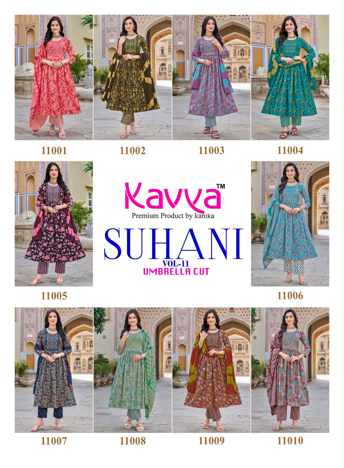 Suhani Vol 11 Kavya Viscose Readymade Pant Style Suits Manufacturer Gujarat