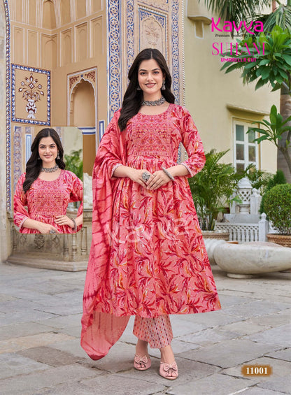 Suhani Vol 11 Kavya Viscose Readymade Pant Style Suits Manufacturer Gujarat