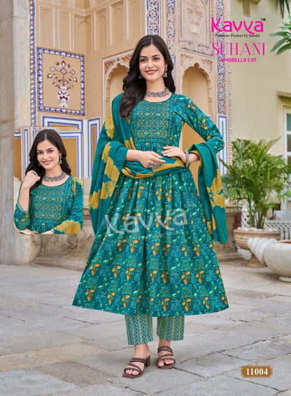 Suhani Vol 11 Kavya Viscose Readymade Pant Style Suits Manufacturer Gujarat