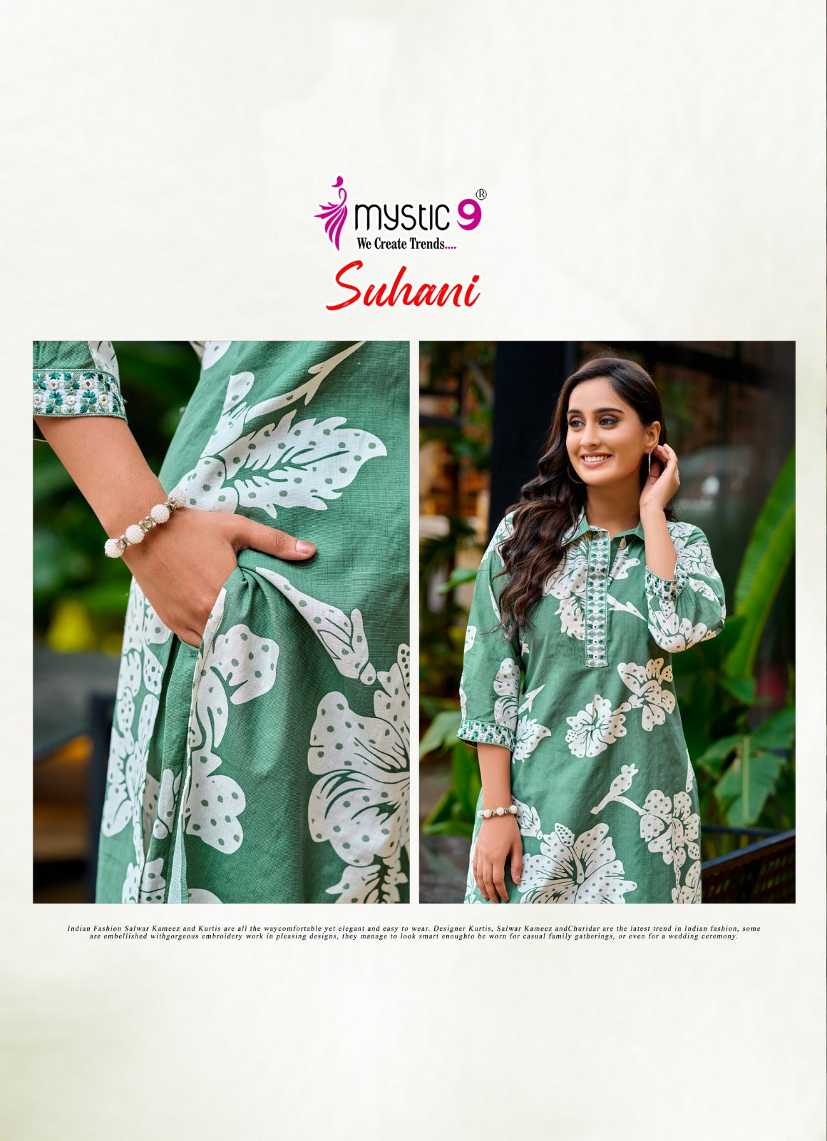 Suhani Vol 1 Mystic 9 Vertican Kurti Pant Set Wholesale Price