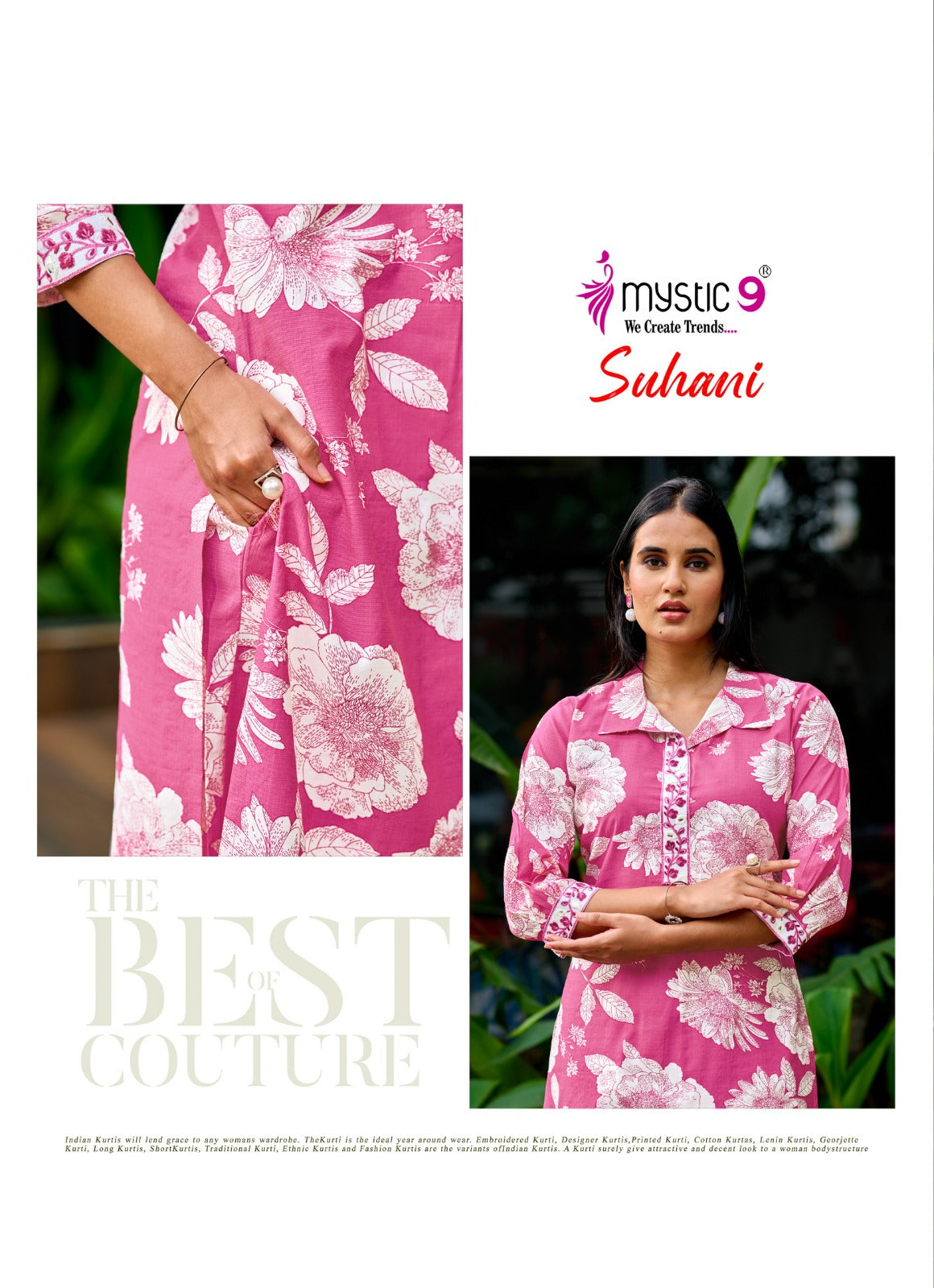 Suhani Vol 1 Mystic 9 Vertican Kurti Pant Set Wholesale Price