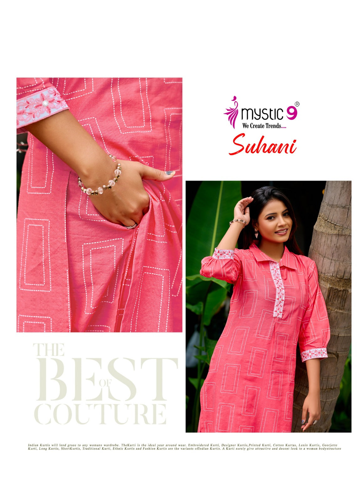 Suhani Vol 1 Mystic 9 Vertican Kurti Pant Set Wholesale Price