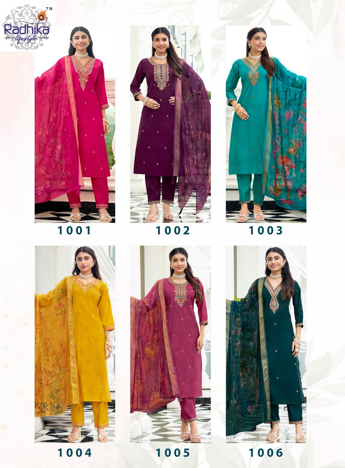 Suhani Vol 1 Radhika Lifestyle Roman Silk Readymade Pant Style Suits Wholesale Price