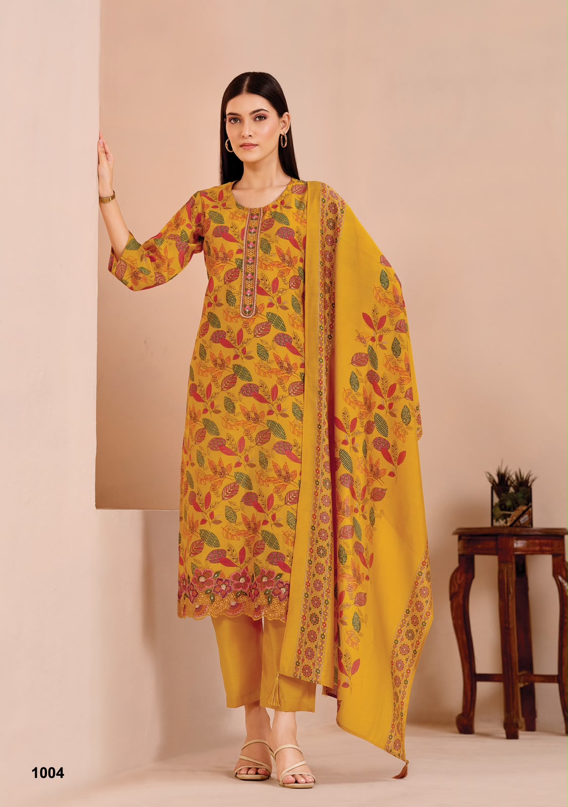 Suhani Vol 1 Stitch With Lining Suryajyoti Modal Silk Readymade Pant Style Suits Wholesaler Gujarat
