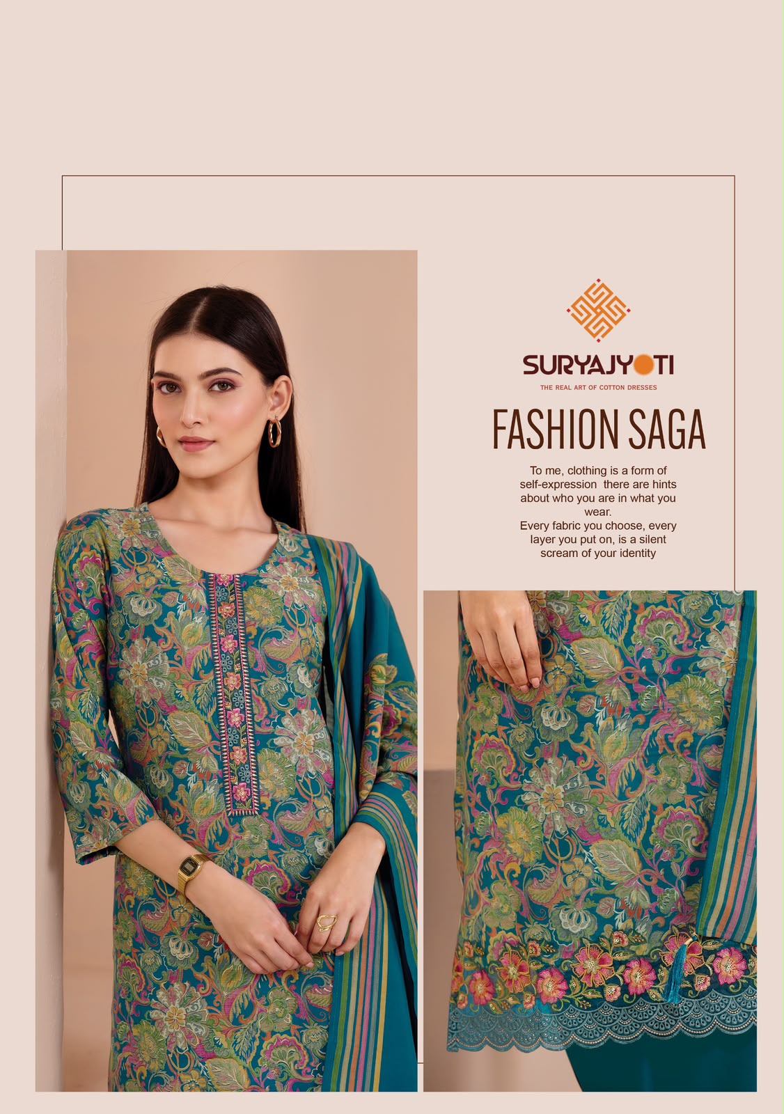 Suhani Vol 1 Stitch With Lining Suryajyoti Modal Silk Readymade Pant Style Suits Wholesaler Gujarat