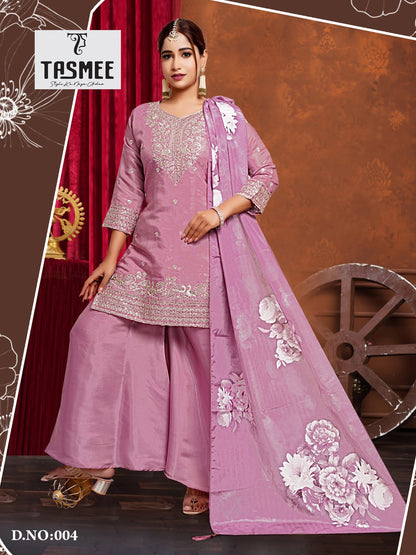 Suhani Vol 1 Tasmee Roman Silk Readymade Plazzo Style Suits Exporter Ahmedabad