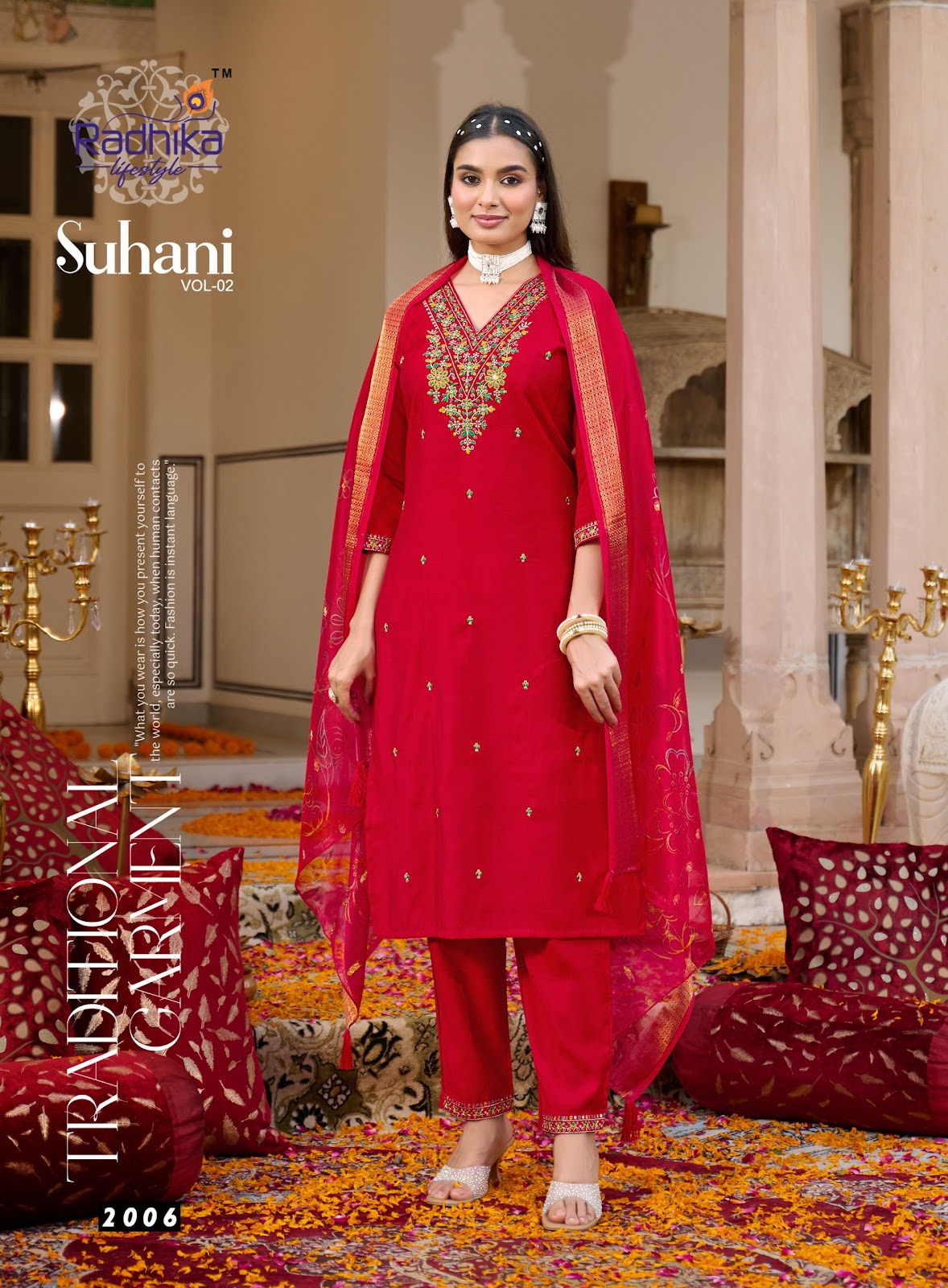 Suhani Vol 2 Radhika Lifestyle Vertican Readymade Pant Style Suits Wholesale Price