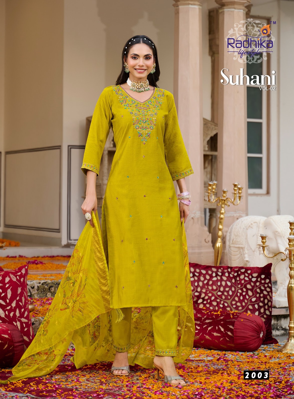 Suhani Vol 2 Radhika Lifestyle Vertican Readymade Pant Style Suits Wholesale Price