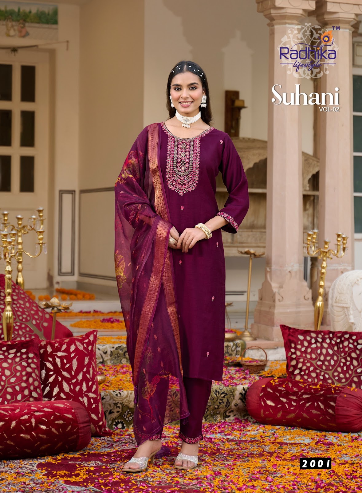 Suhani Vol 2 Radhika Lifestyle Vertican Readymade Pant Style Suits Wholesale Price