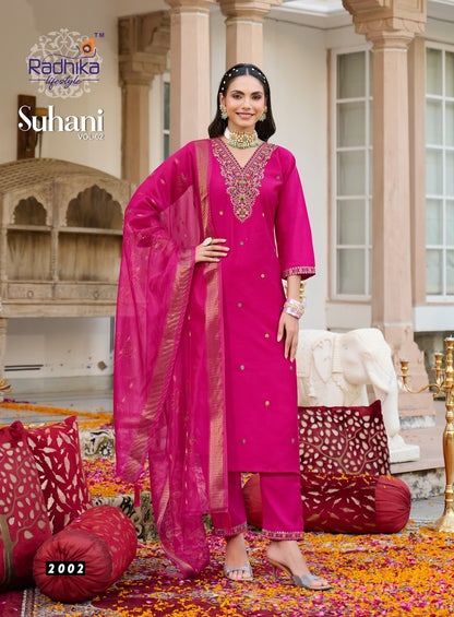 Suhani Vol 2 Radhika Lifestyle Vertican Readymade Pant Style Suits Wholesale Price