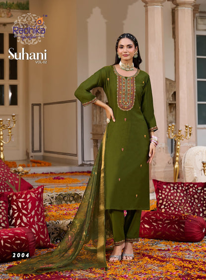 Suhani Vol 2 Radhika Lifestyle Vertican Readymade Pant Style Suits Wholesale Price
